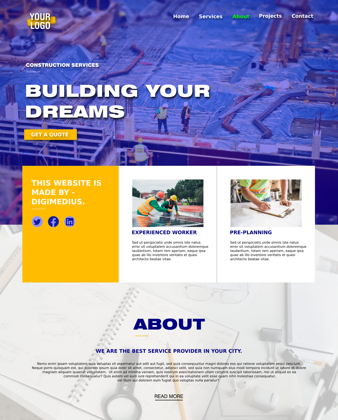 a website designed and developed by Digimedius, Jamshedpur